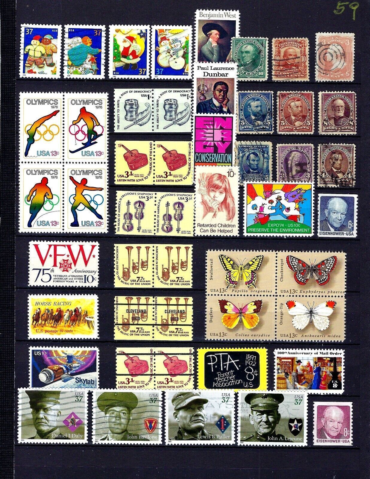 Us Stamps Nice Vintage Us Old Stamp Collection See Scan Used And Unused United States Stamp 