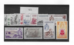 Gibraltar Sc #132-145  set of 14 OG VF