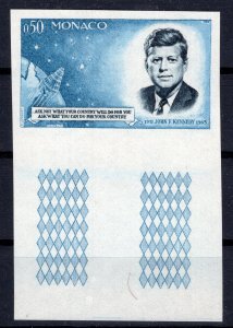 Monaco: 1964 Kennedy Imperforated MNH