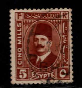 EGYPT Scott 135 Used 1927-37 King Fuad  stamp