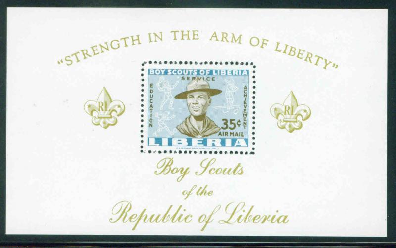 Liberia Scott C136 MNH** Perforated Boy Scout sheet