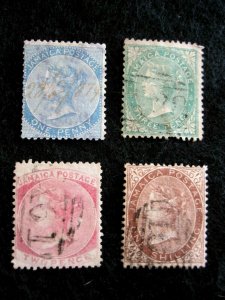 JAMAICA - SCOTT# 1-3,6 - SS - USED - CAT VAL $143.50