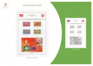 HONG KONG 2020 - PRINTABLE STAMP ALBUM