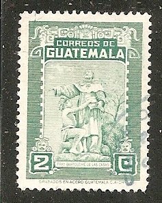 Guatemala  Scott   327   de las Casas & Indian  Used