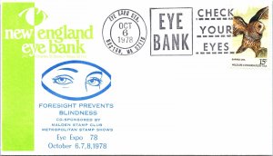 FORESIGHT PREVENTS BLINDNESS NEW ENGLAND EYE BANK CACHET EVENT EYE EXPO '78-2