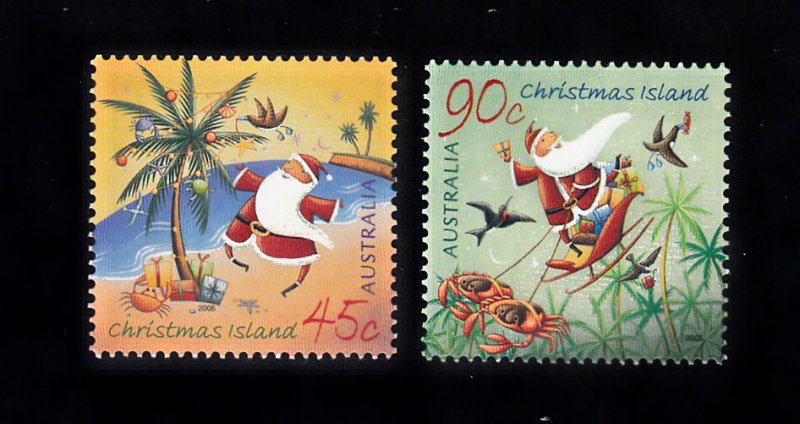 Christmas Islands Scott #452-453 MNH