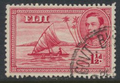 Fiji  SG 252c  Used  1949  definitive see scan    