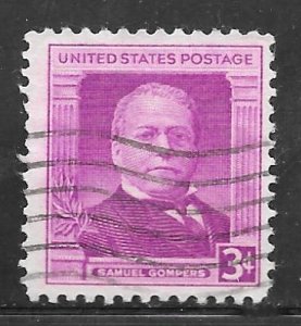 USA 988: 3c Samuel Gompers (1850-1924), American Labor Leader, used, VF