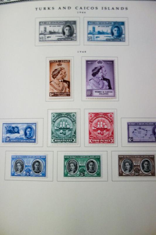 Turks & Caicos Mint Stamps 1900-1980's Collection in Album