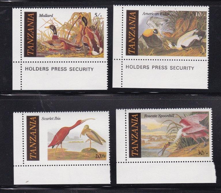 Tanzania 306-309, MNH - Audubon