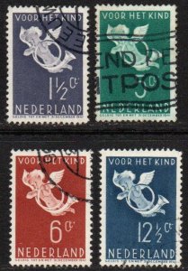 Netherlands Sc #B90-B93 Used