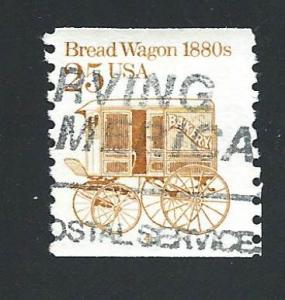 SC# 2136 (25c) - Bread Wagon, PNC #4, used
