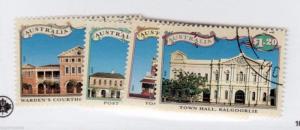 1992 Australia Sc #1297 1298 1299 1300 - Architecture Goldfield Town  Used Cv $6