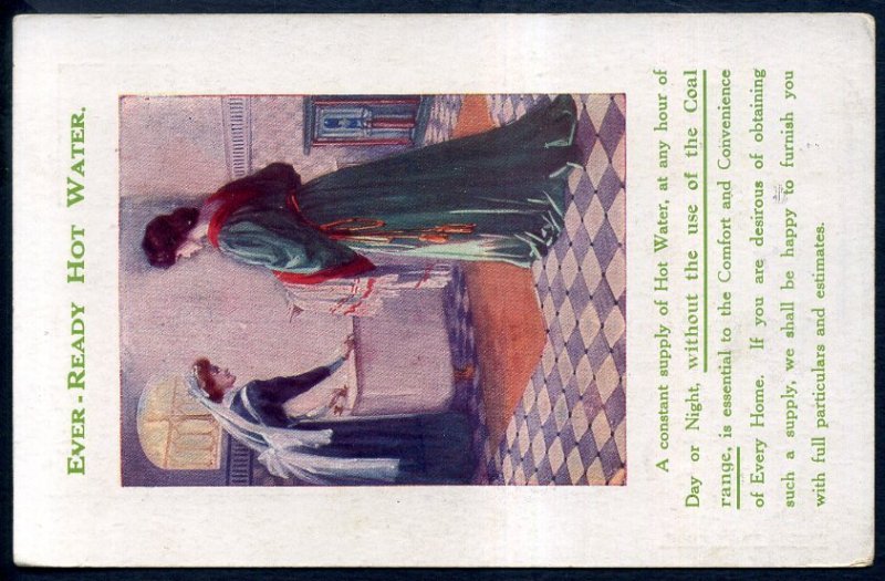 Great Britain 1913 Postal Stationary Advertising Postcard, Gas Light & Coke Co