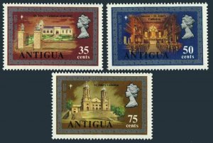 Antigua 292-294,294a,MNH.Michel 281-283,Bl.4. Christmas 1972:St John's Cathedral