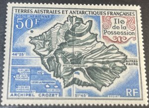 FRENCH SOUTHERN & ANTARCTIC TER.# C20-MINT NEVER/HINGED-SINGLE-AIR-MAIL-1969-71
