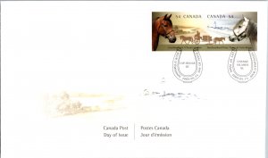 Canada, Worldwide First Day Cover, Horses, Lighthouses