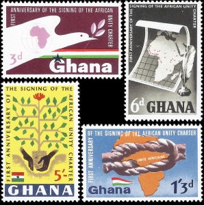 Ghana 1964 Sc 171-74 M lh