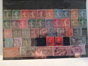 France 1900-1932 Merson + semeuses Cat.value € 75