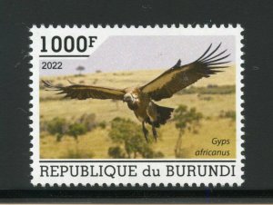 BURUNDI 2022  BIRDS OF PREY STAMP  MINT NEVER HINGED