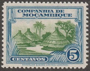 Mozambique Company, stamp, Scott#176, mint, hinged, 5 centavos,