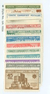 Turkey #1146/1166  Single (Complete Set)