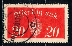 Norway #O14 Single Used