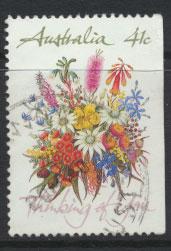 SG 1230  SC# 1164a right margin imperf  Used  Wildflowers perf 14