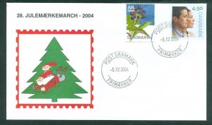 Denmark Cover. 2004. Santa,Sled.Post DK.“Christmas Seal Walk# 28. Sc#1275. #01