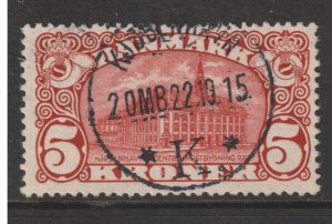 1912 Denmark - Sc 82 - used VF - 1 single - General Post Office