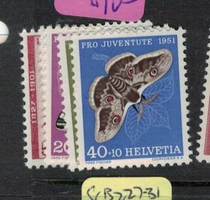 Switzerland Butterfly SC 207-11 MNH (4eos) 