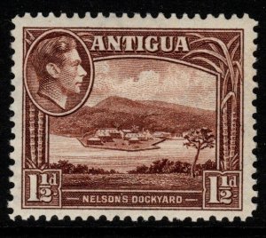 ANTIGUA SG100 1938 1½d CHOCOLATE-BROWN MTD MINT