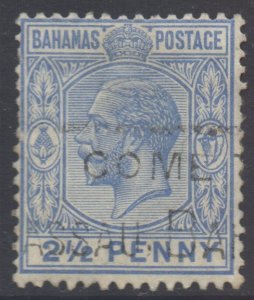 Bahamas Scott 75 - SG119, 1921 George V 2.1/2d used