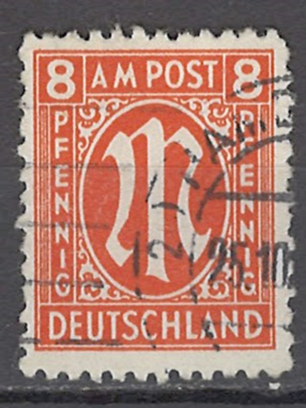 COLLECTION LOT OF #1101 GERMANY AMG OCCUPATION # 3N6 1945 CV= $30