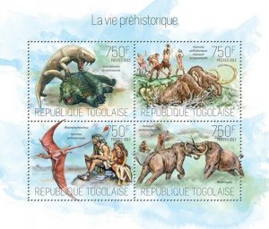 2013 TOGO MNH. PREHISTORIC LIFE. Y&T Code: 3573-3576  |  Michel Code: 5336-5339