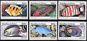 Guinea 1403-1408, MNH, Colorful Fish