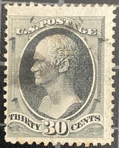 US Stamps - SC# 154 - Used - Toning At Bottom  - Final Markdown - SCV — $275.00