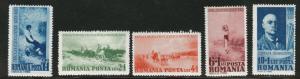 ROMANIA Scott B94-98 MH* Semi-Postal set 1938 CV$16.50