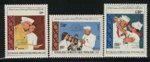 Laos MNH Sc # 946-48 Mi # 1179-81 Nehru