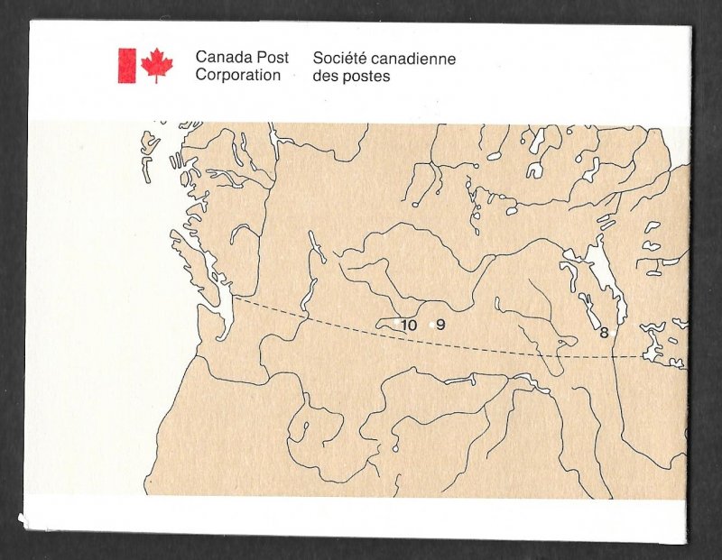 Canada BK87: 34c (1059a) Forts of Canada, setenant pane of 10, VF