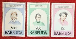 ZAYIX - 1981 Barbuda 474-475/477 MNH - Famous Women