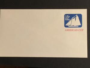 US SC# U598 America’s Cup Envelope Unused