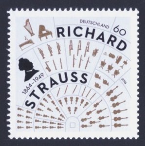 2014 Germany 3086 Music / 150th Anniversary of RICHARD STRAUSS