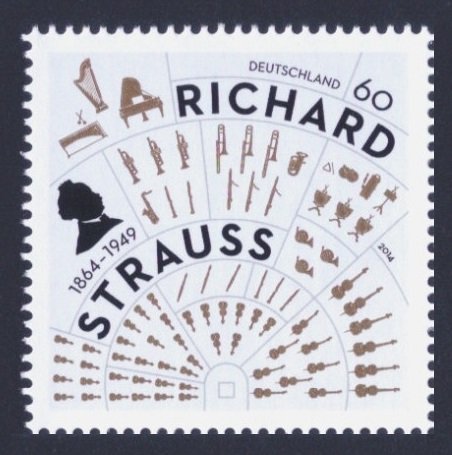 2014 Germany 3086 Music / 150th Anniversary of RICHARD STRAUSS