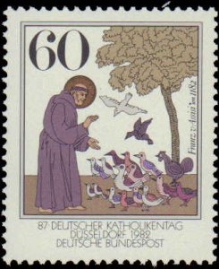 Germany #1380, Complete Set, 1982, Religion, Never Hinged