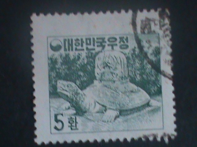 ​KOREA-1954-SC#196- TOMB STONE OF MU YAI WANG-USED-VERY FINE-71 YEARS OLD