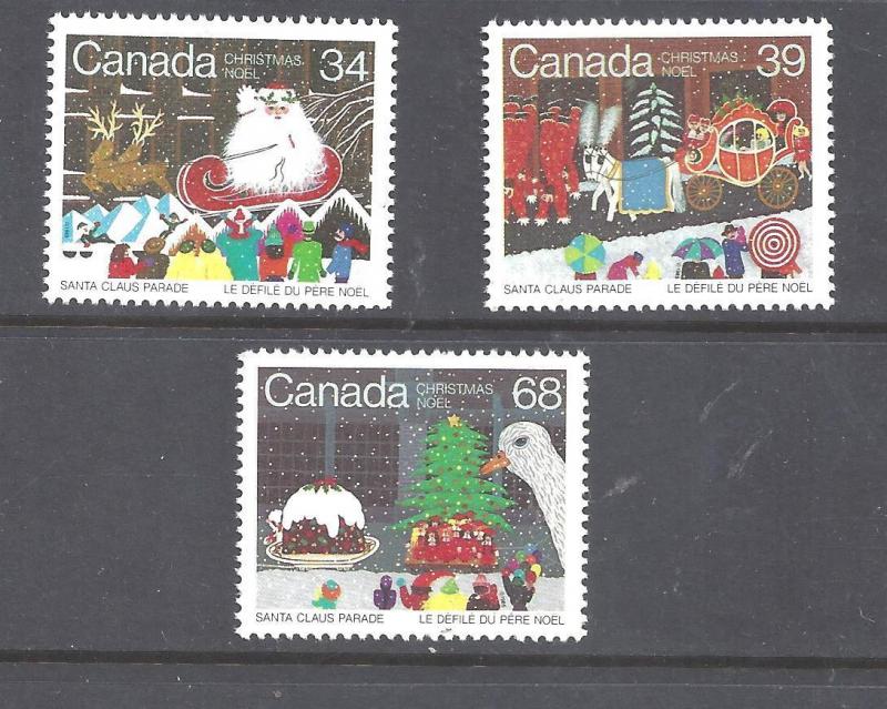 Canada1985 CHRISTMAS STAMPS SCOTT 1067-1069 VF MINT NH (BS12222-2)