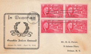 931 2c FRANKLIN D. ROOSEVELT - Rare Howard G. Porter cachet