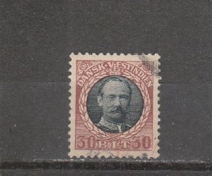 Danish West Indies  Scott#  48  Used  (1908 King Frederik VIII)