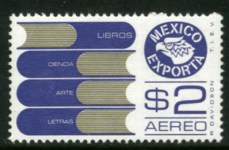 MEXICO Exporta C493 $2P Books Fluor Paper 6 MNH. VF.